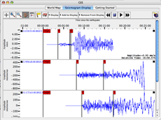 Individual seismograms thumbnail